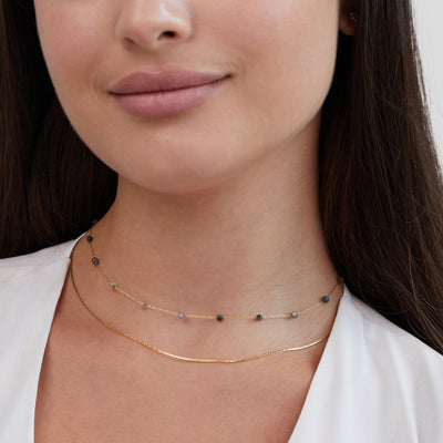 Layered Necklace Alana Gold & Stone