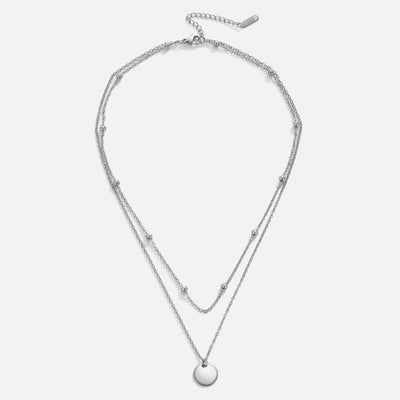 Low Neck Silver Necklace