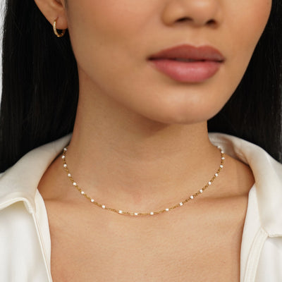 Beautiful White Pearl Necklace
