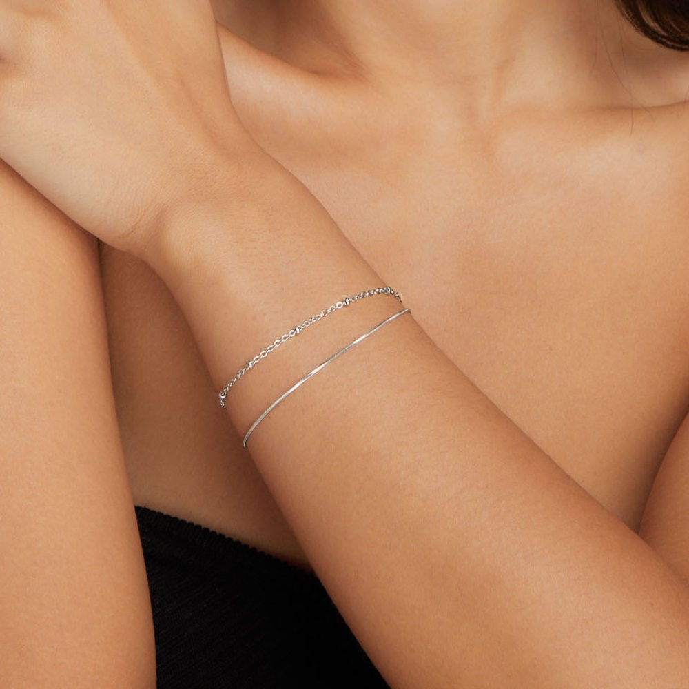 Silver Braided Bracelet