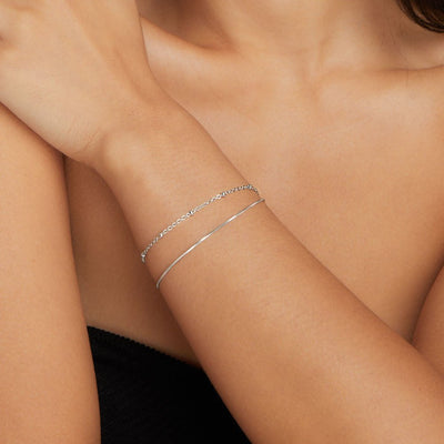 Silver Braided Bracelet