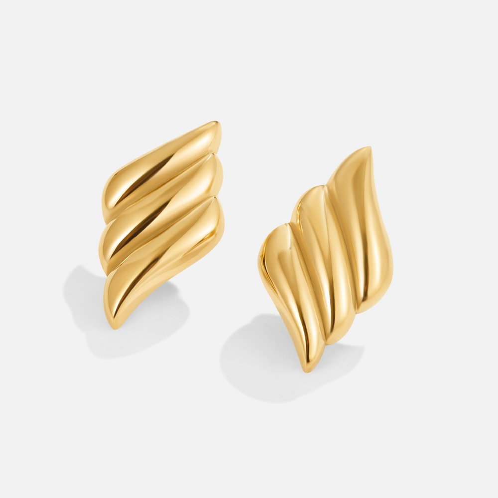 Rene Chunky Gold Earrings