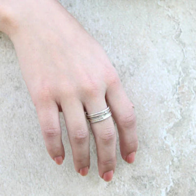 Shine - Vintage Gold Silver Ring