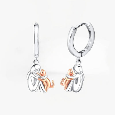 Elisa - Cat Icon Earrings (Round Closure)