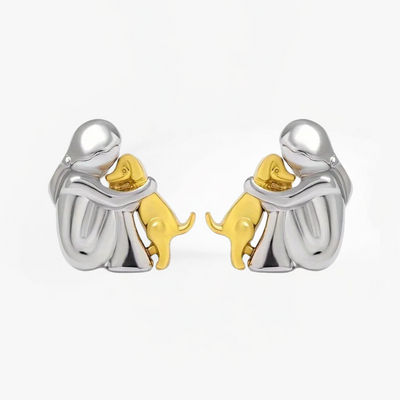 Canine Charm - Playful Dog Icon Earrings