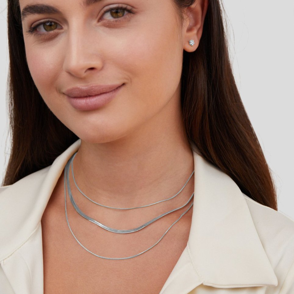 Silver Layered Necklace