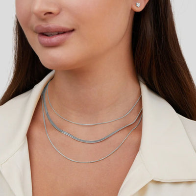 Silver Layered Necklace